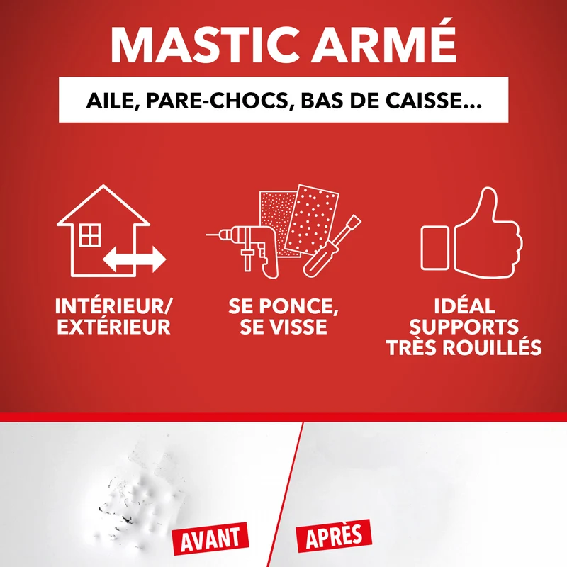 Répare métal armé