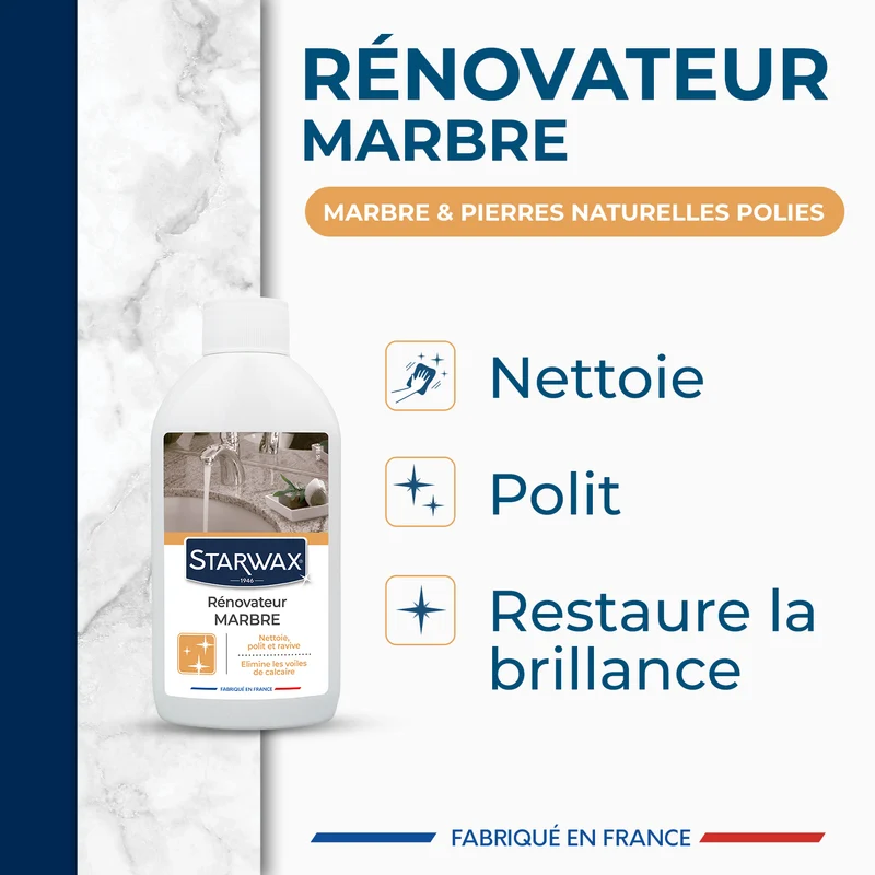 Rénovateur de brillance pour marbre et pierres naturelles