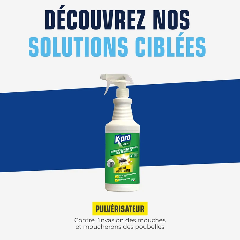 Pulvérisateur mouches des poubelles