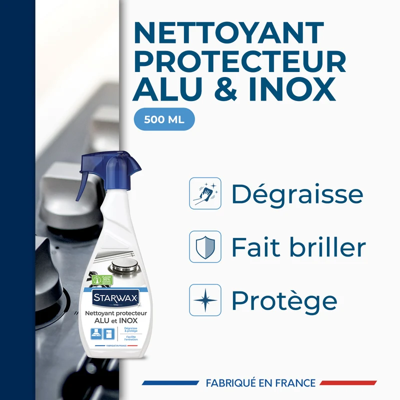 Nettoyant protecteur pour alu et inox