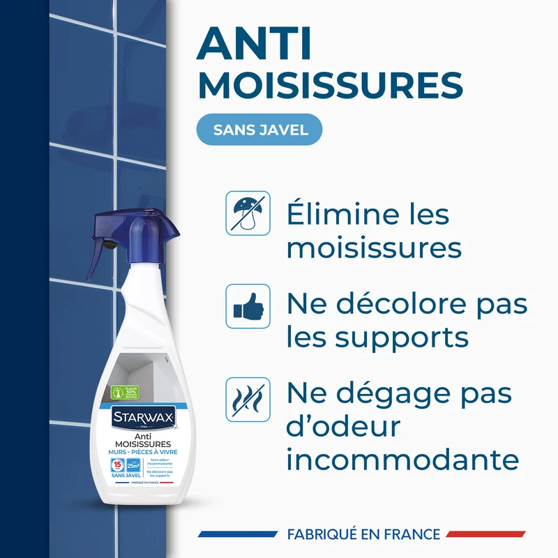 Anti-moisissures pour murs et pièces à vivre