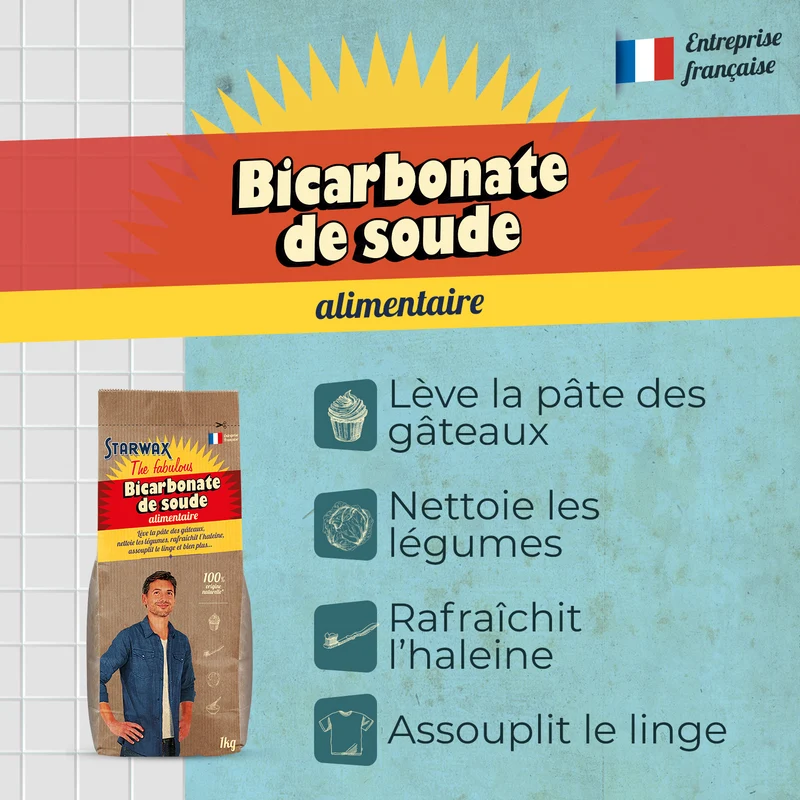Bicarbonate de soude alimentaire
