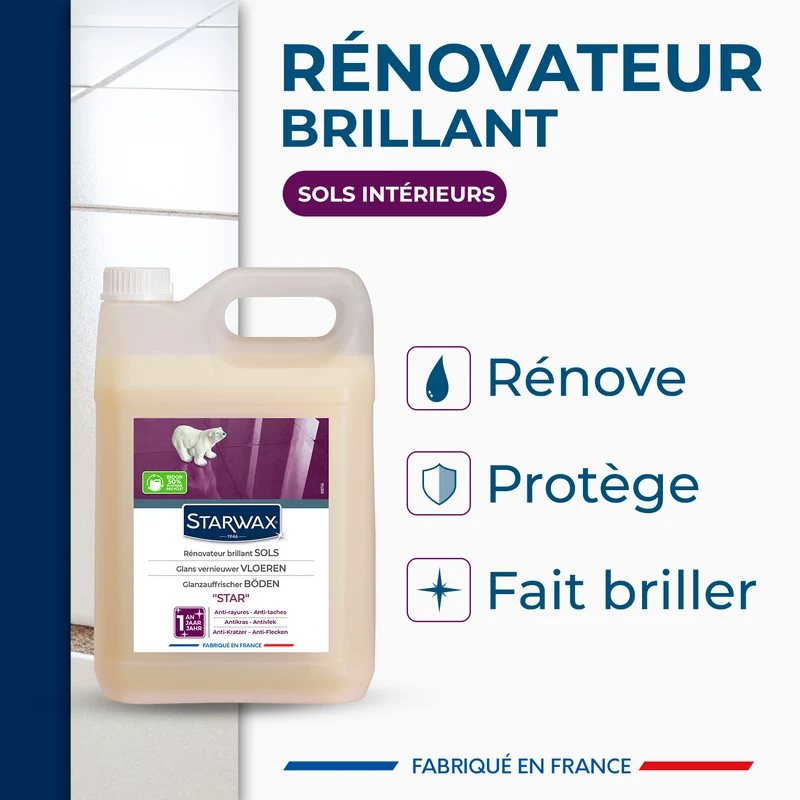 Rénovateur Brillant Star pour sols intérieurs