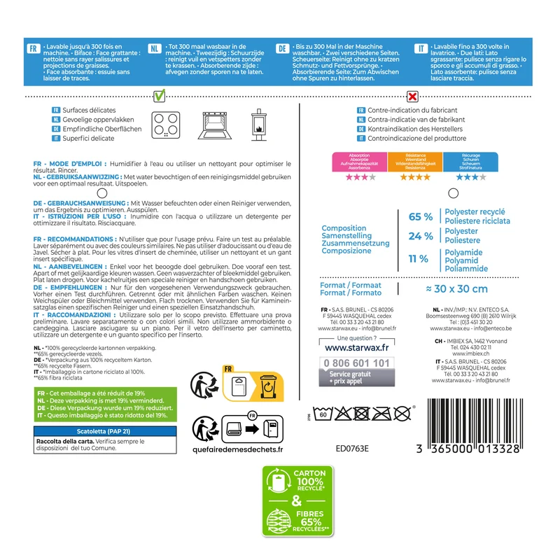 Microfibre Induction et Vitroceram