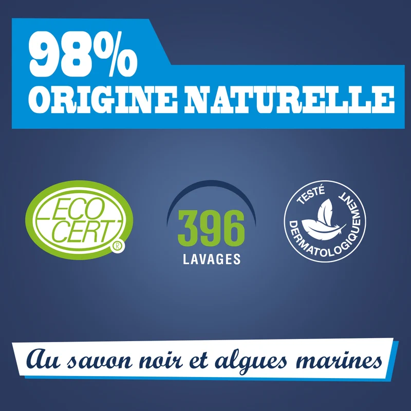 Recharge Liquide Vaisselle Mains Savon noir & Algues Marines grand format