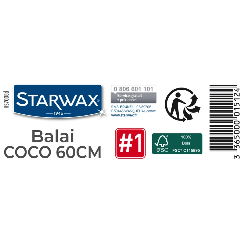 Balai coco 60 cm FSC®
