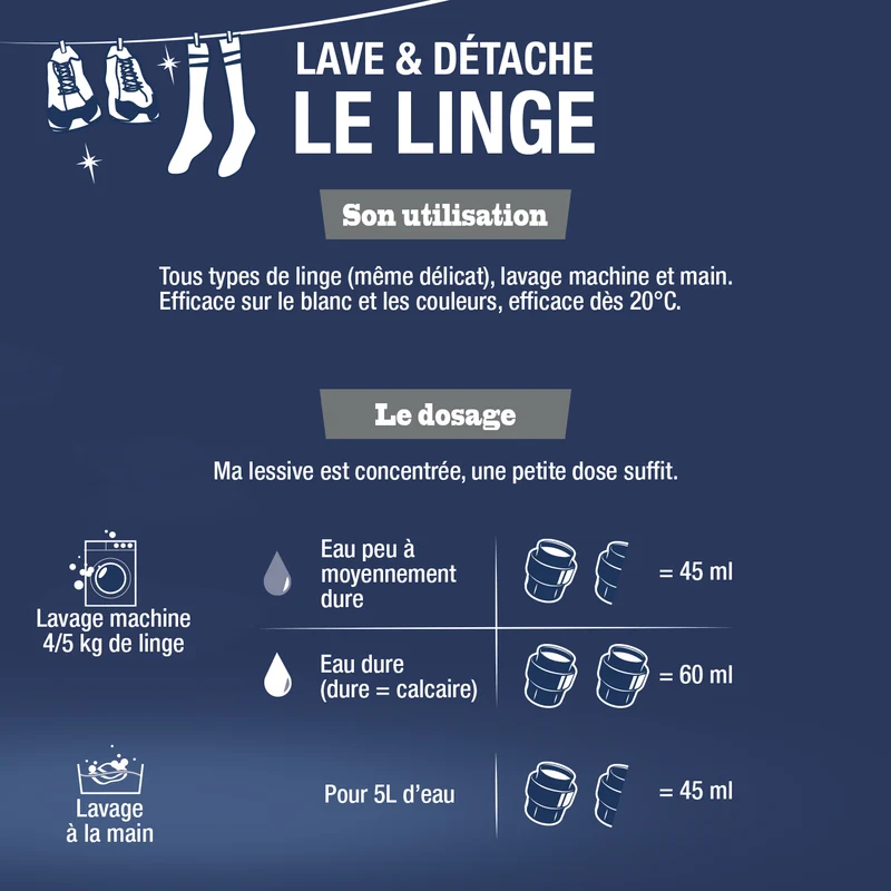 La Lessive détachante au Savon noir parfum Bouquet floral