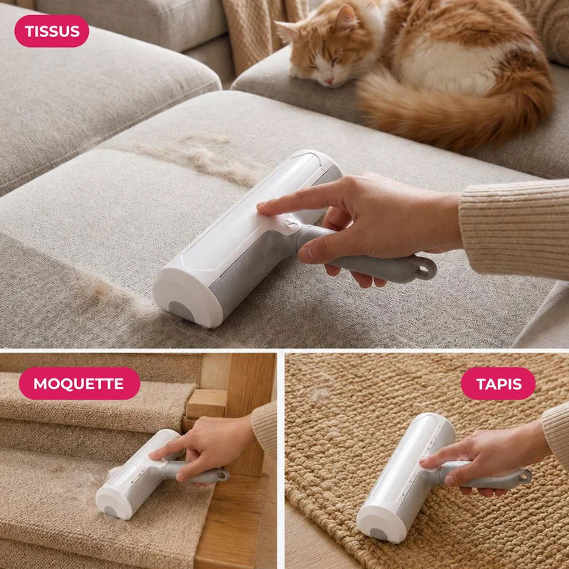 Brosse anti-poils animaux