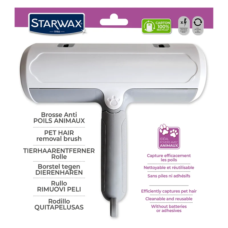 Brosse anti-poils animaux