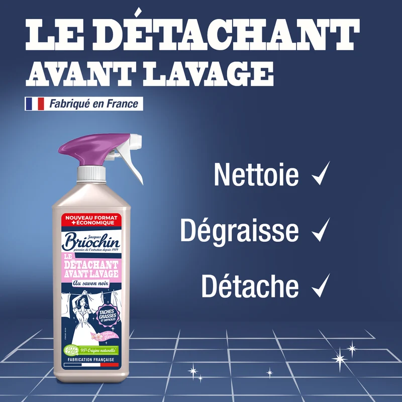 Le détachant avant lavage au Savon Noir