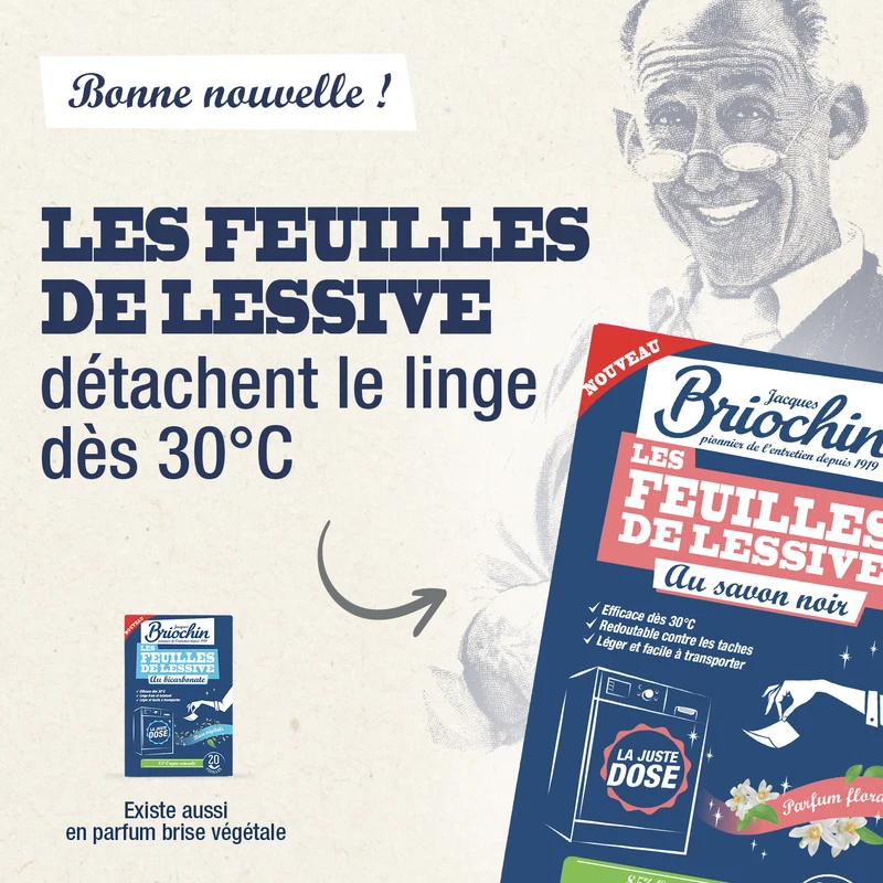 Feuilles de lessive au Savon noir parfum Bouquet floral