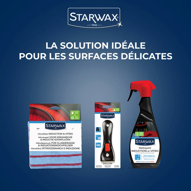 Nettoyant quotidien pour vitrocéramique et induction