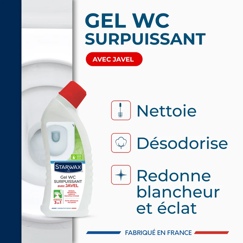 Gel WC surpuissant avec Javel