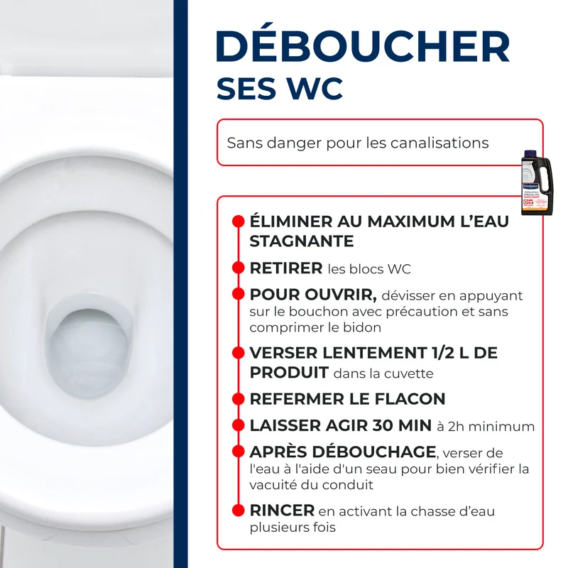 Déboucheur spécial WC