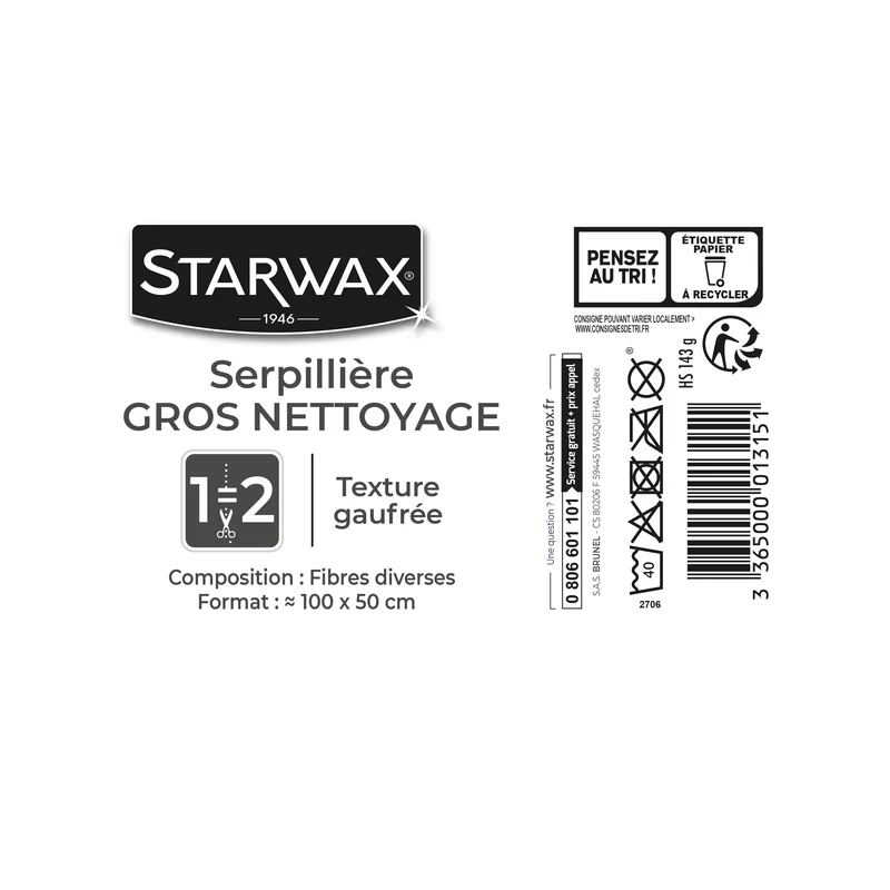 Serpillière gros nettoyage