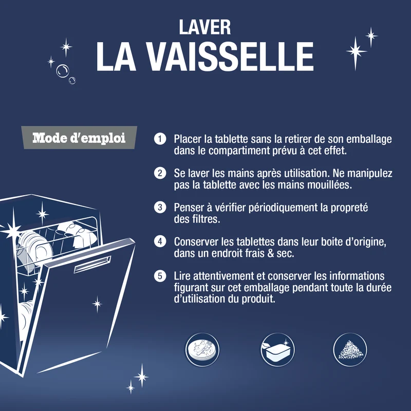 Les tablettes lave-vaisselle sans parfum