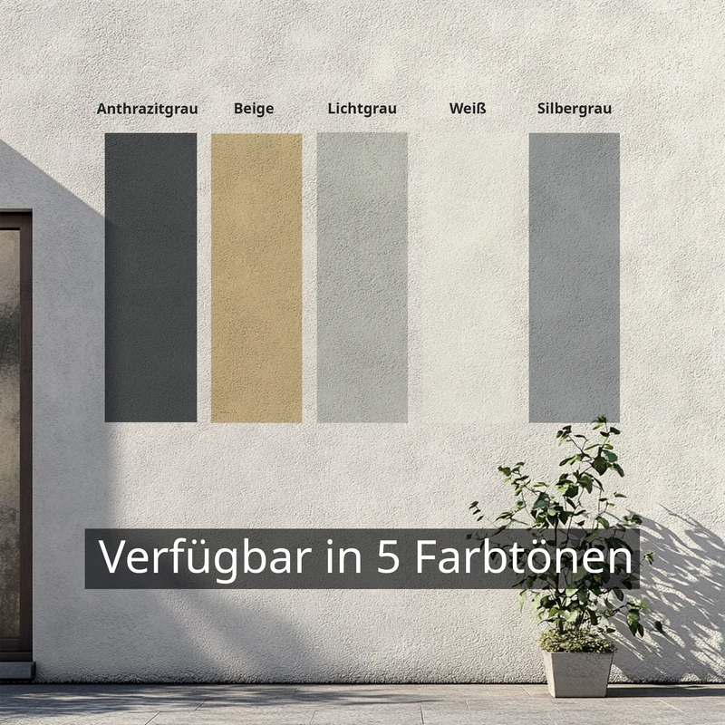 Fassadenfarbe außen mit Nano-Abperleffekt, matt und wetterfest