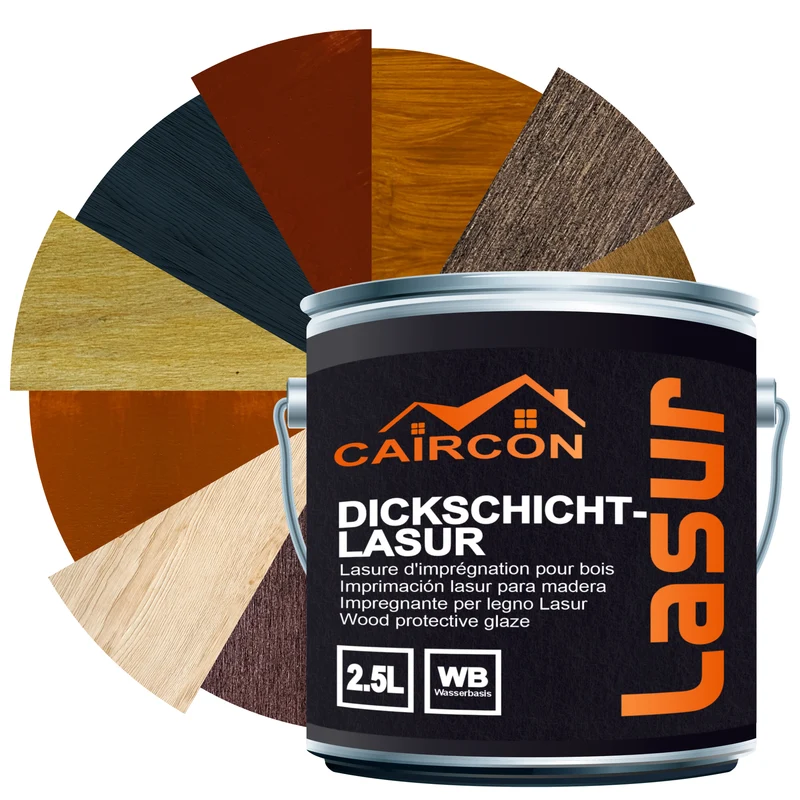 Dickschichtlasur 2in1 Holzschutzlasur für Holz außen & innen