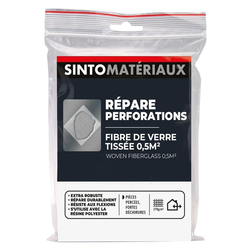 Répare perforations (tissu fibre verre tissée 270g)