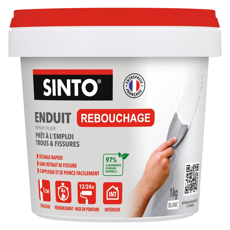 Enduit rebouchage pâte