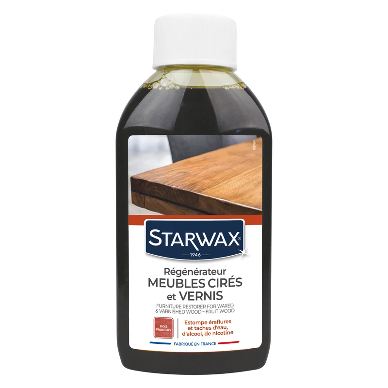 Régénérateur pour meubles cirés et vernis