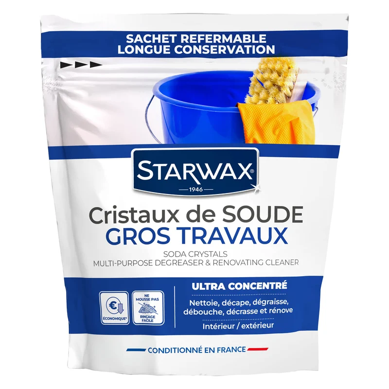 Cristaux de soude gros travaux 1,4kg