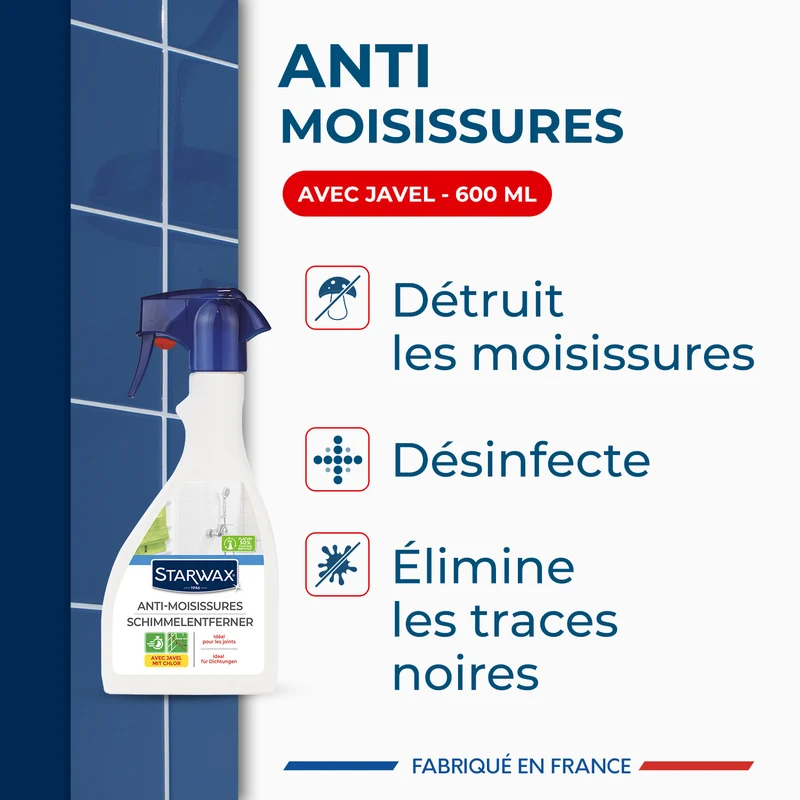 Anti-moisissures pour joints et salle de bains