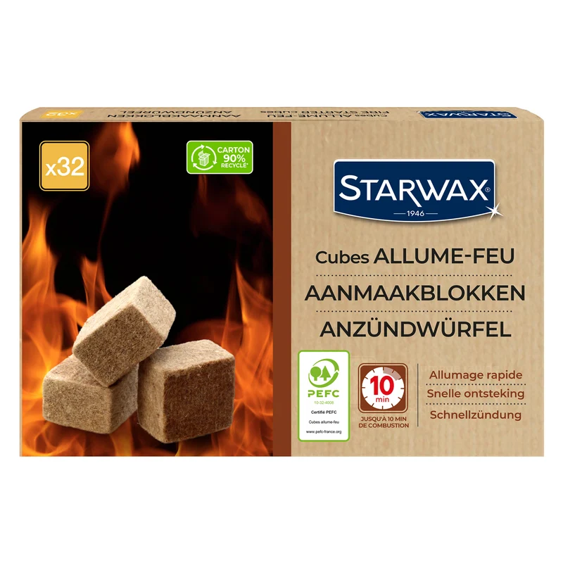Cubes allume feu PEFC