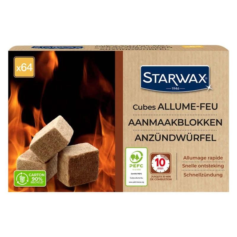 Cubes allume feu PEFC