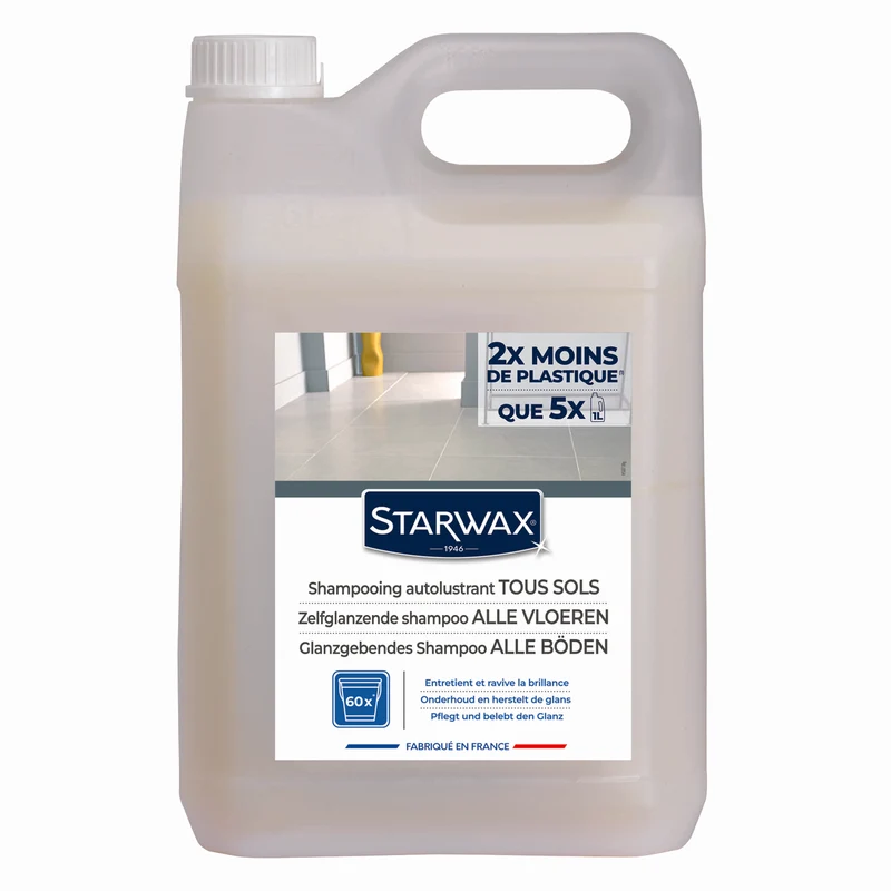 Shampooing autolustrant pour sols intérieurs