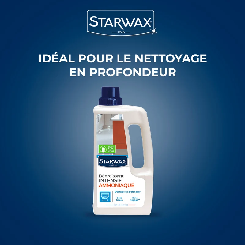 Dégraissant intensif ammoniaqué multi-usages
