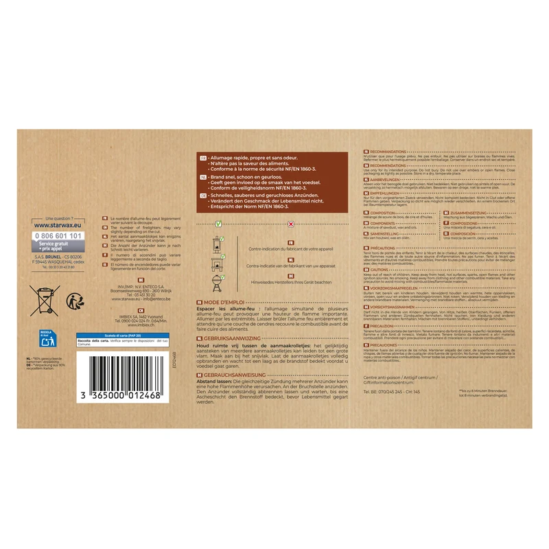 Rouleaux allume feu FSC®