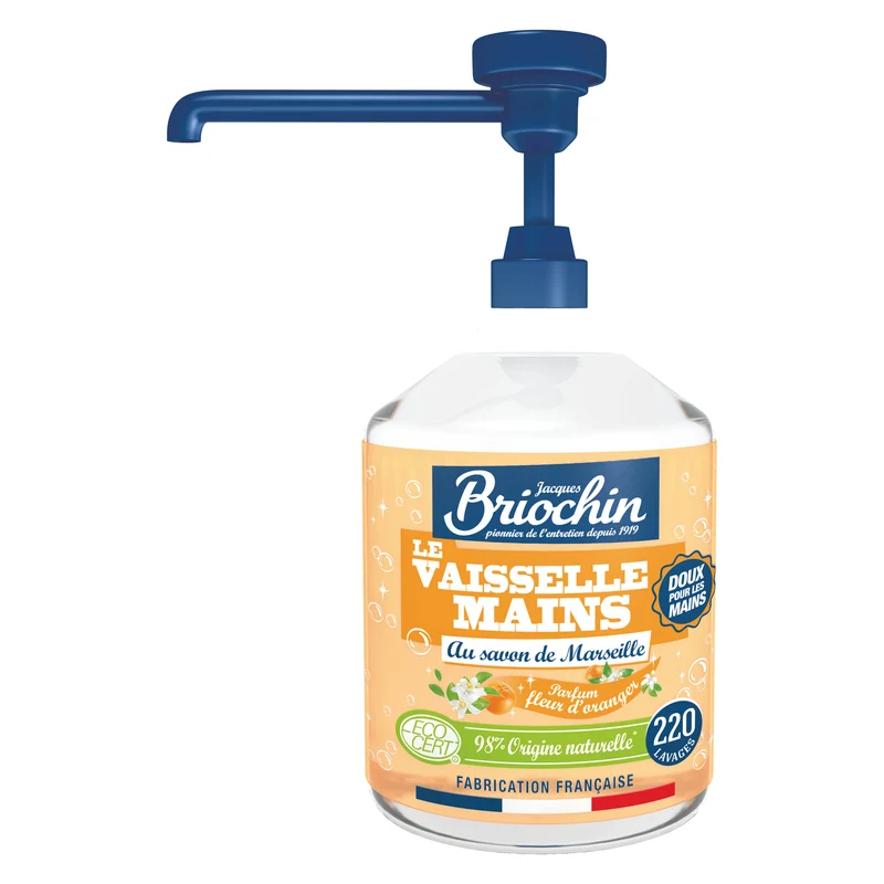 Liquide Vaisselle Mains Savon liquide de Marseille & fleur d'oranger
