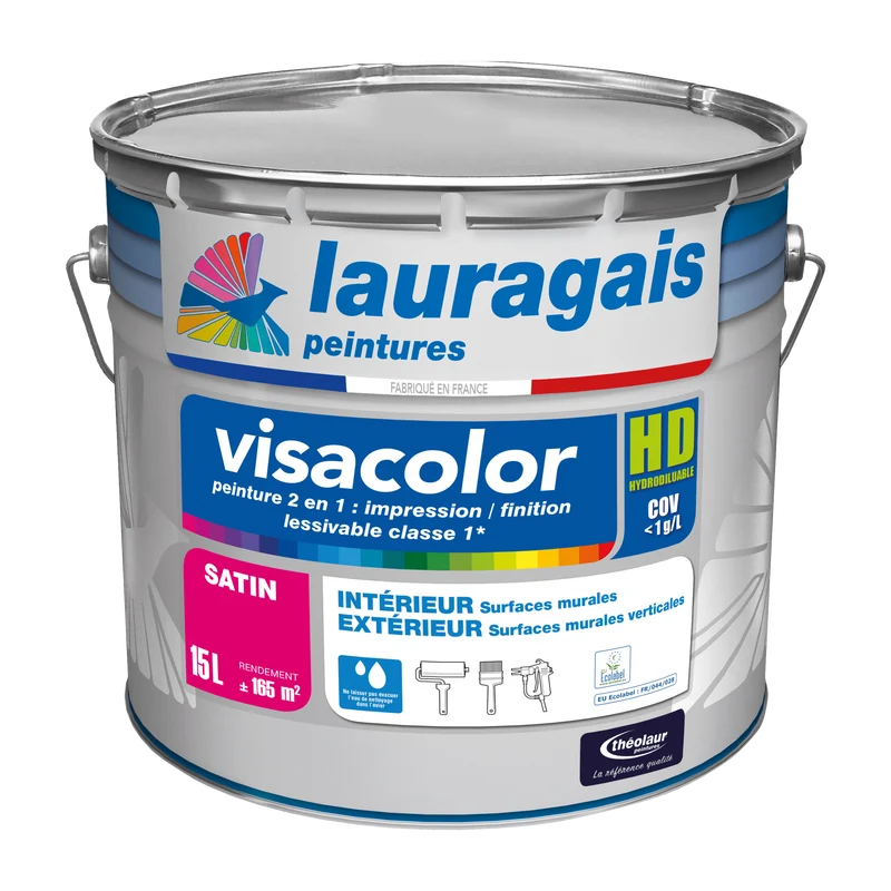 Visacolor HD satin RAL - Peinture pour murs en intérieur et extérieur abrité