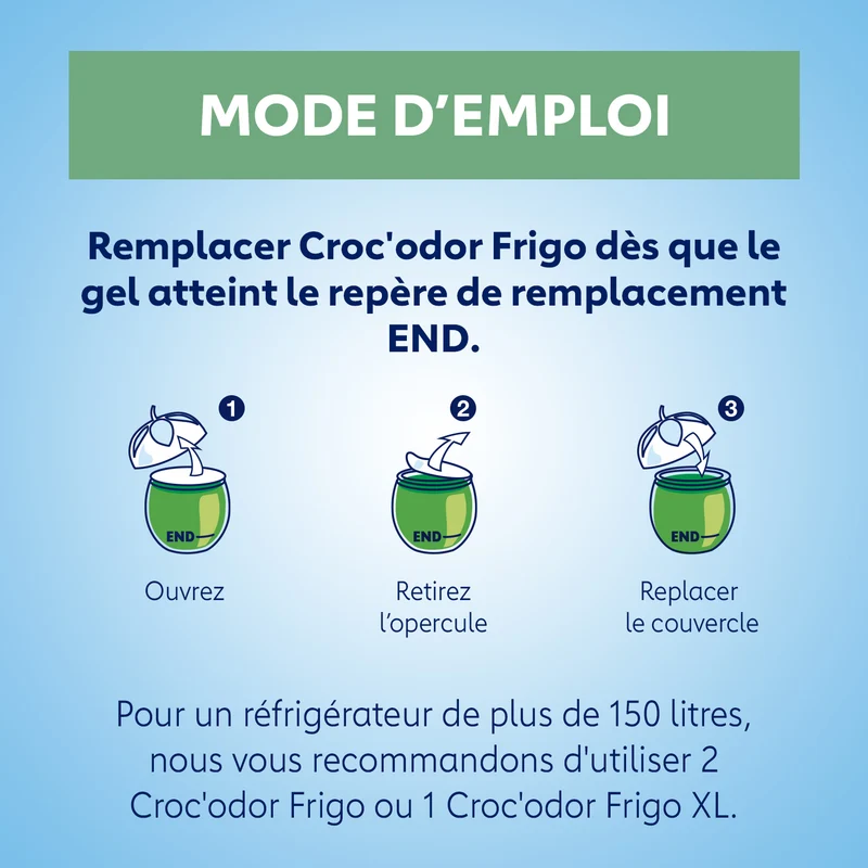 Absorbeur d'odeurs Frigo x2
