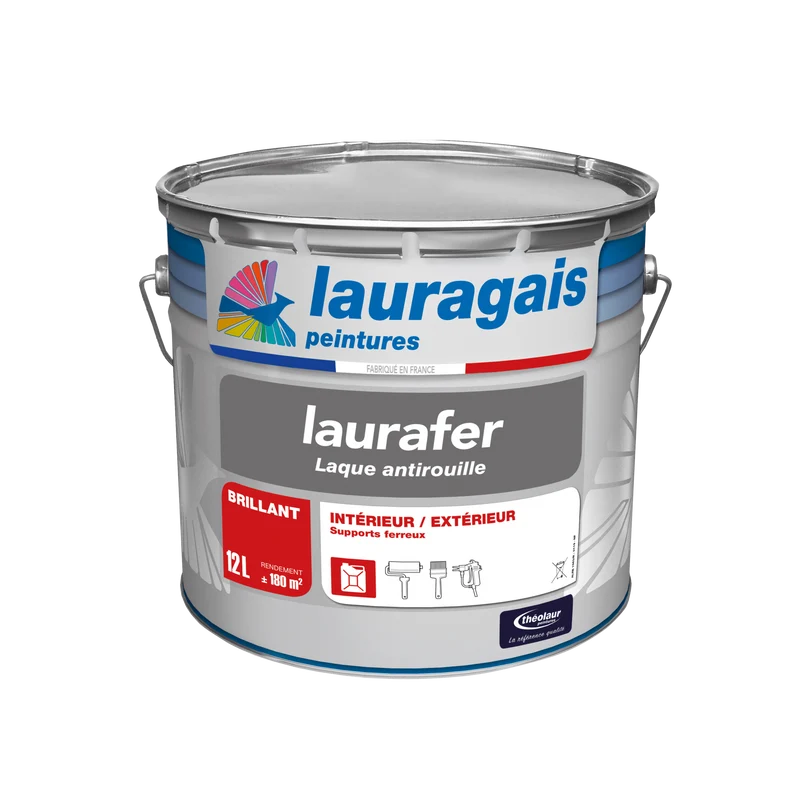 Laurafer brillant RAL - Laque de finition pour métaux ferreux