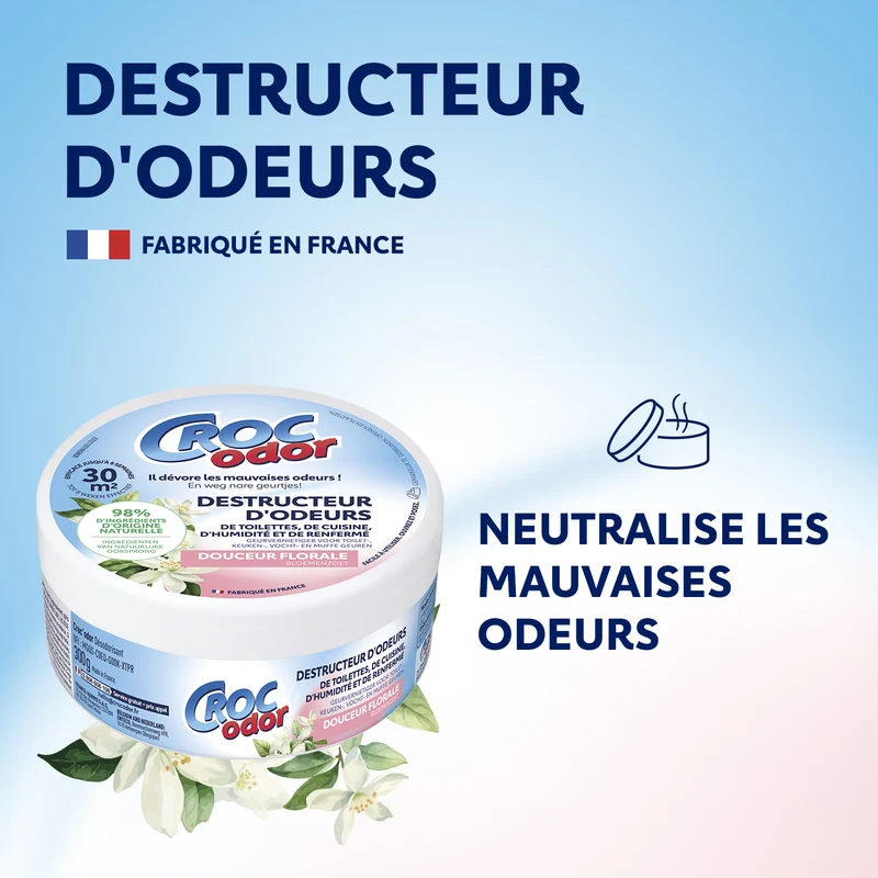 Destructeur d'odeurs douceur florale
