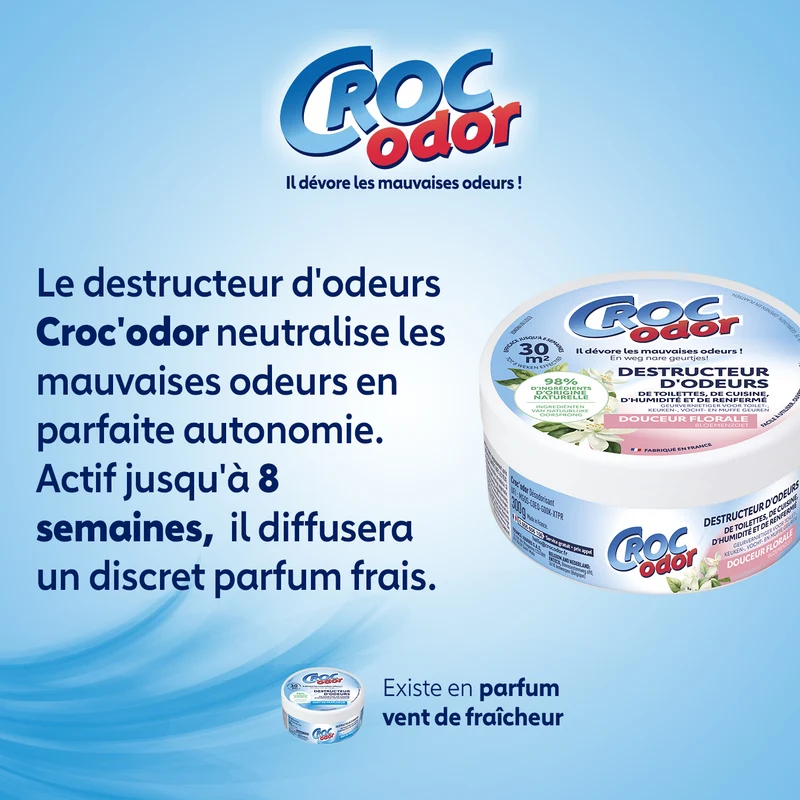 Destructeur d'odeurs douceur florale