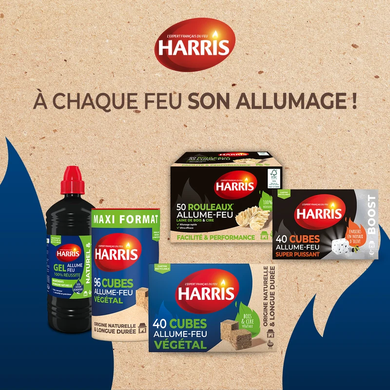 50 rouleaux allume-feu 100% naturels FSC®