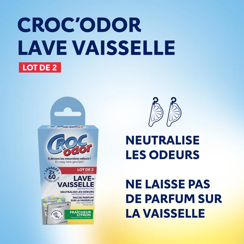 Désodorisant lave-vaisselle citron