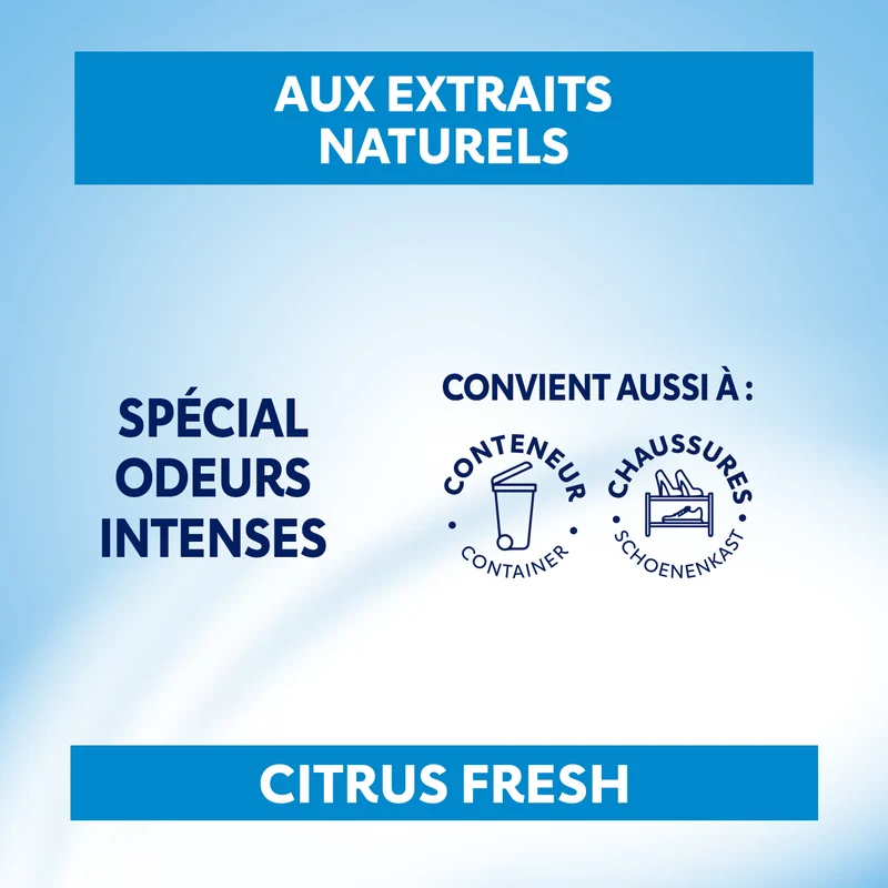 Absorbeur d'odeurs Poubelle Power x2