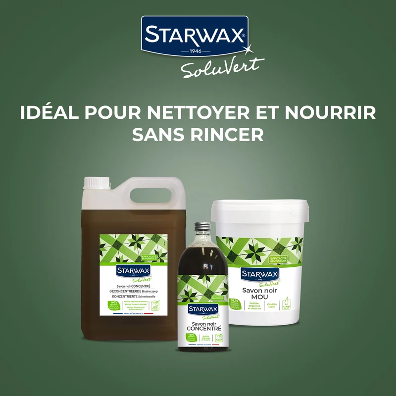 Savon noir mou à l'huile de lin