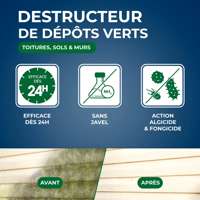 Destructeur de dépôts verts concentré