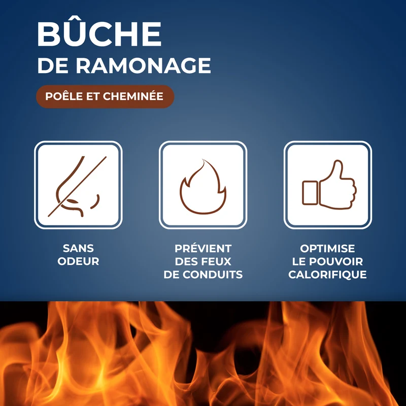 Buche de ramonage pour poêle et cheminée PEFC