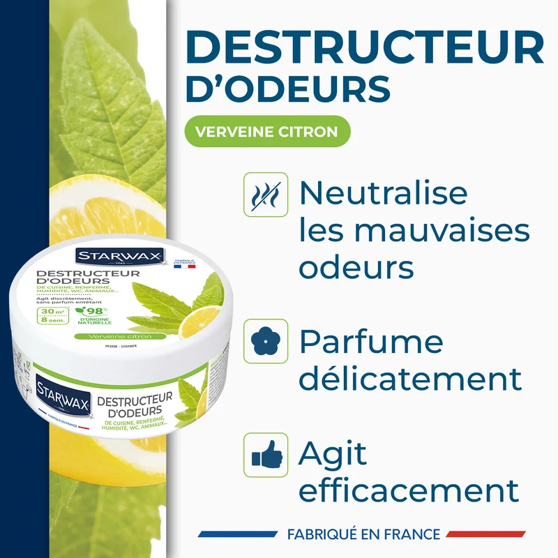 Destructeur d'odeurs Verveine Citron