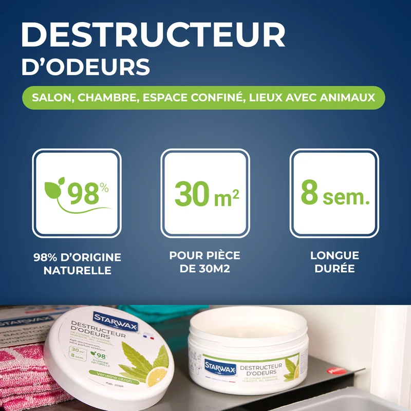 Destructeur d'odeurs Verveine Citron