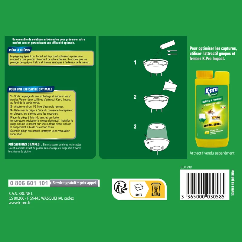 Piège à guêpes et frelons