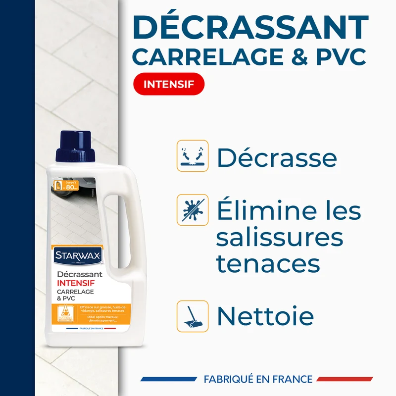 Décrassant intensif carrelages et PVC