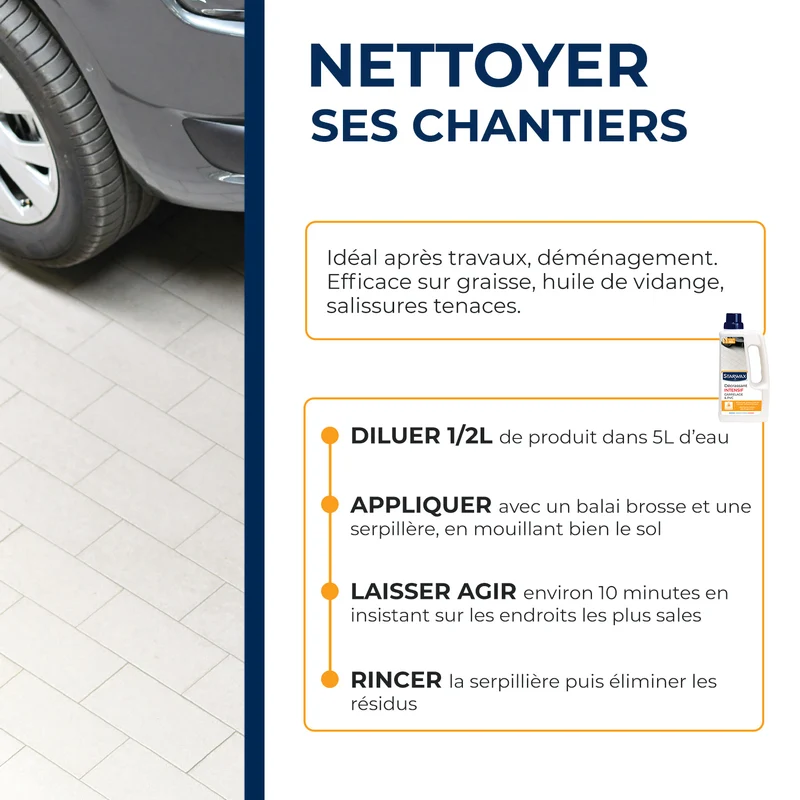 Décrassant intensif carrelages et PVC