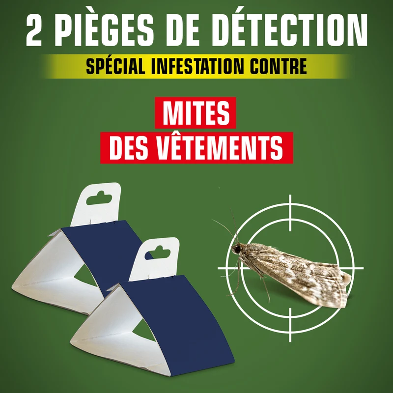 Pièges de détection des mites des vêtements